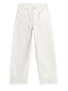 Arket White Barrel Leg Jeans Size 26
